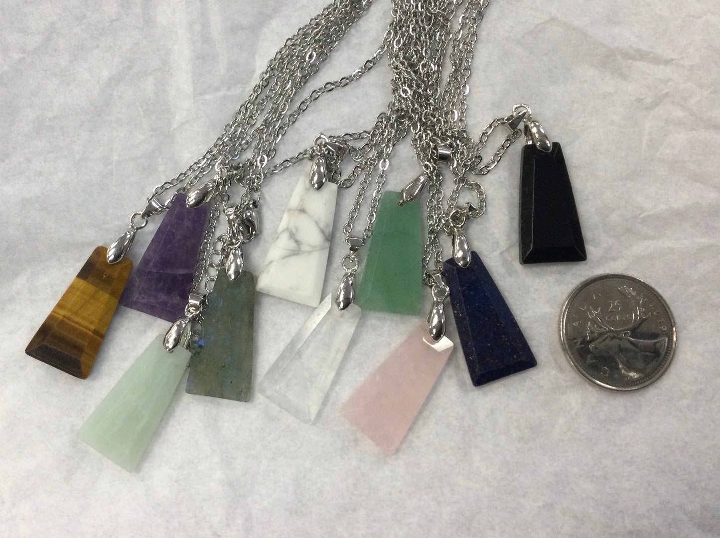 Assorted Tabular Crystal Necklaces