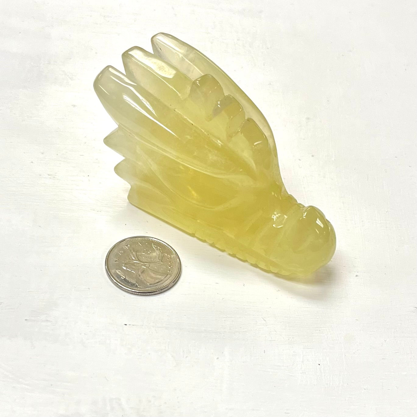 Yellow Fluorite Dragon Head