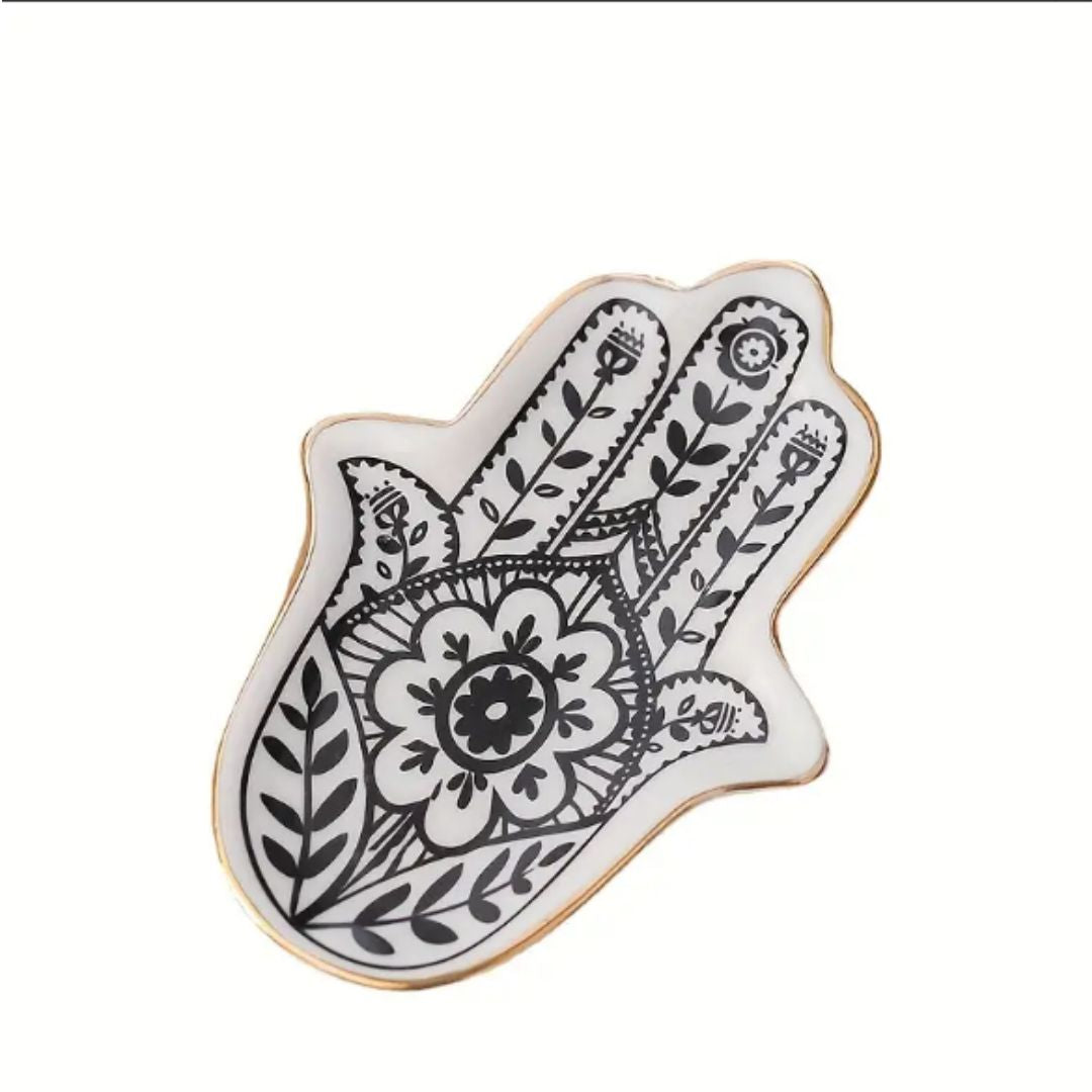 Hamsa Ceramic Dish