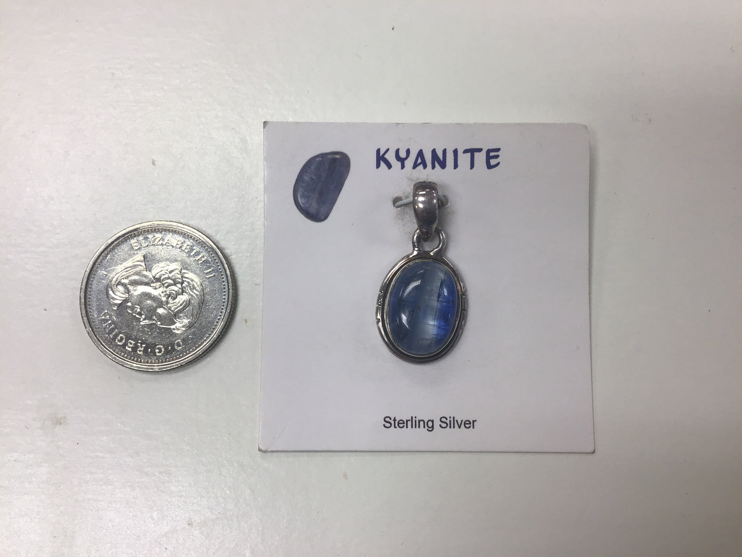 Blue Kyanite Pendant, oval