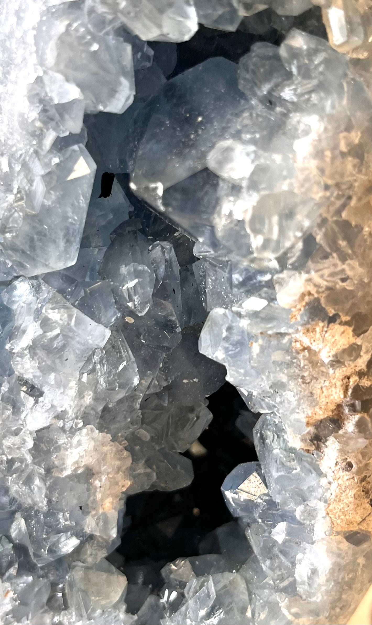 Semi-Polished Celestite Oval Cluster - 1.6kg