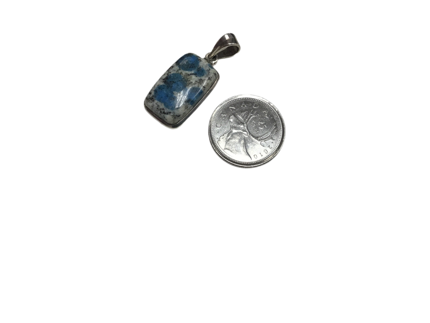 K2 stone pendant, almost rectangular