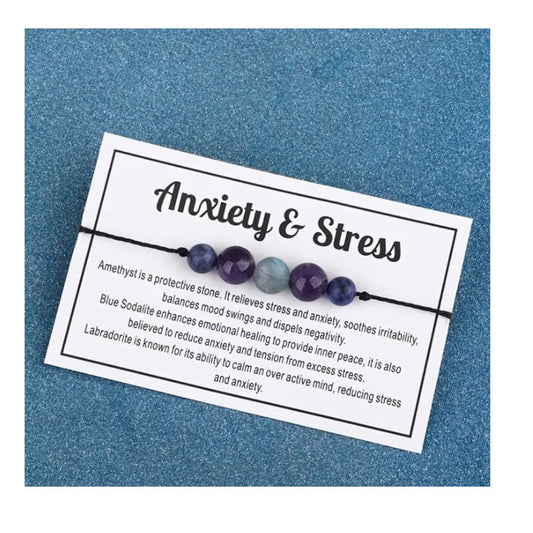 Crystal Anxiety and Stress Bracelet