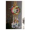 Suncatcher, Circle of Stones with Hanging Prism, Metal Star, Hanging Prism