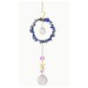 Suncatcher, Circle of Stones with Hanging Prism, Metal Star, Hanging Prism