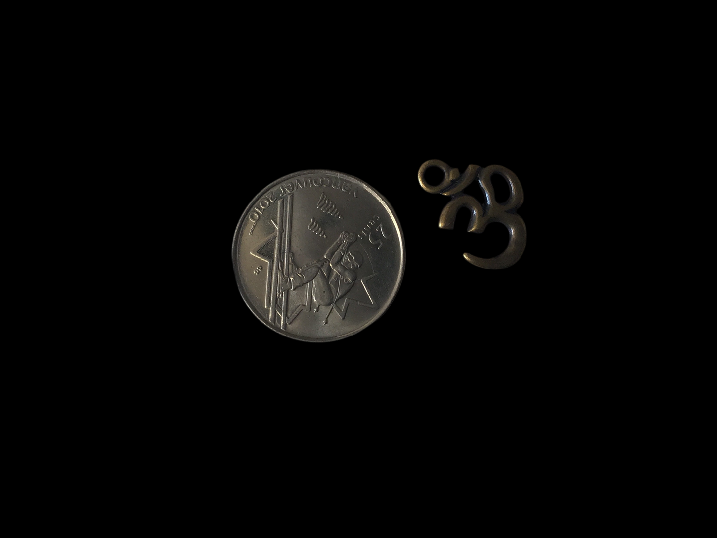 Antique Brass Plated Om