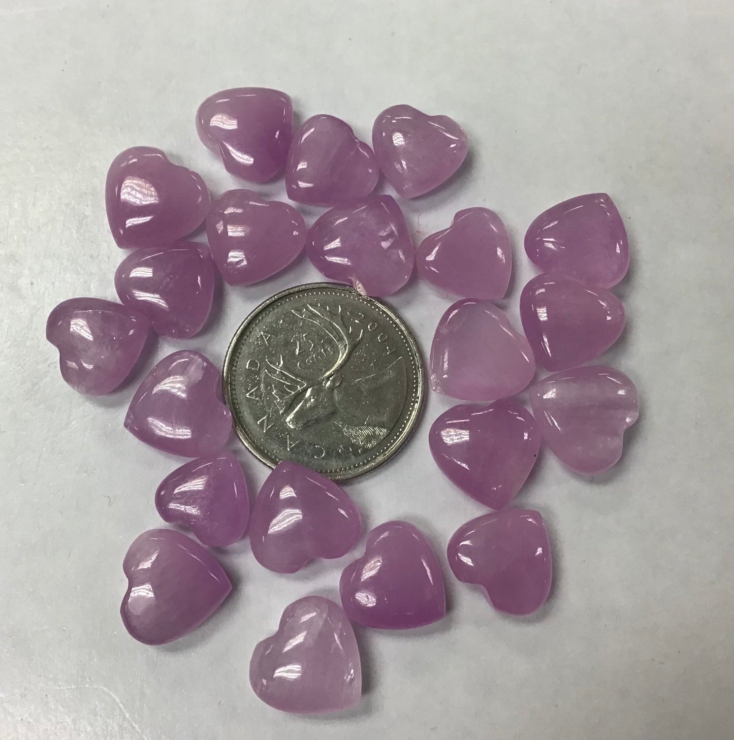 Pink Kunzite Mini Hearts