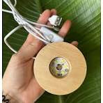 Wooden LED Light base