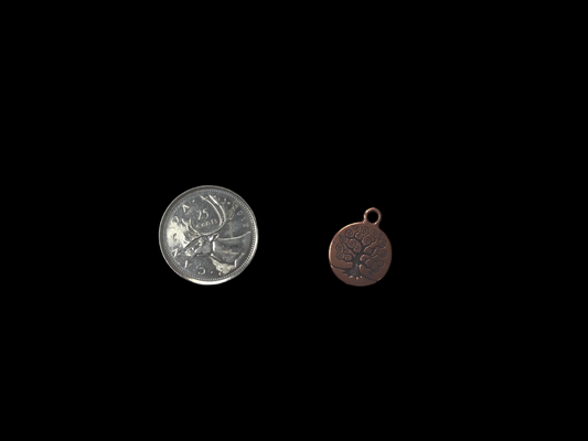 Antique Copper Plated Tree of Life Charm