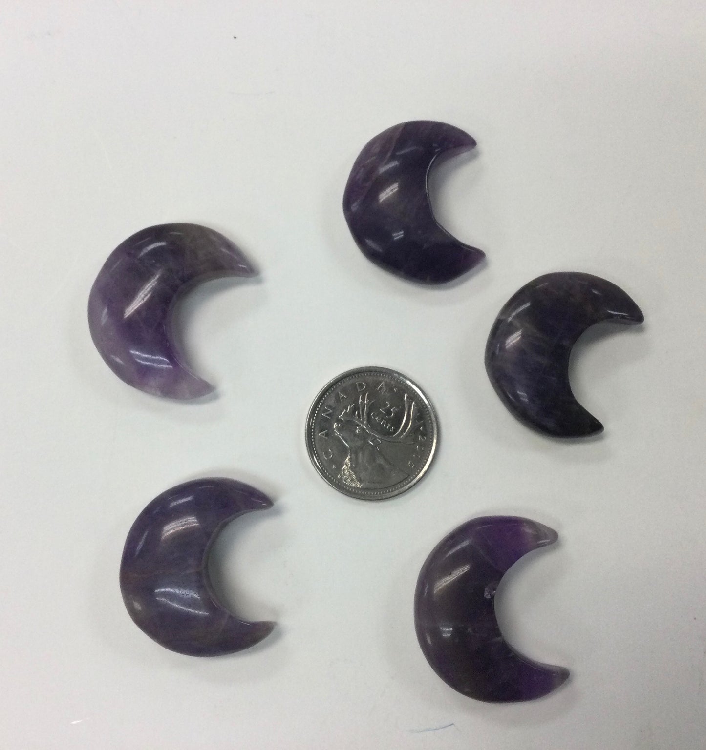 Medium Crystal Crescent Moons