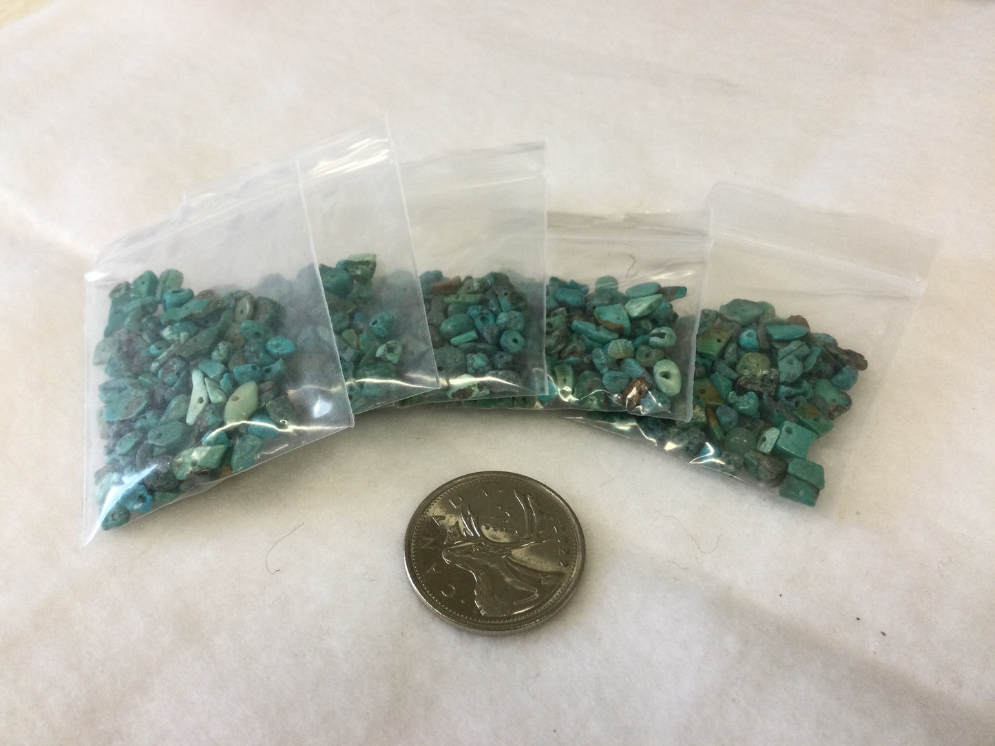 5g turquoise chip beads