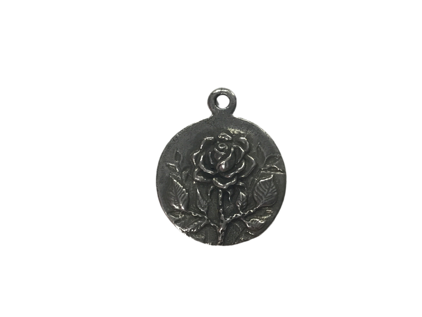 “Love” Rose Flower Pendant