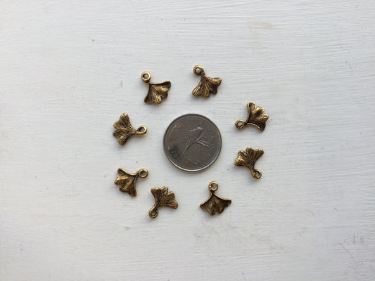 Brass Flower - Ginko Petal Charm
