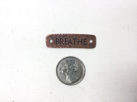 Antique Copper (plated) “Breathe” Link
