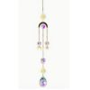 Suncatcher Sun, Moon and Star Metal with Dangling Crystals