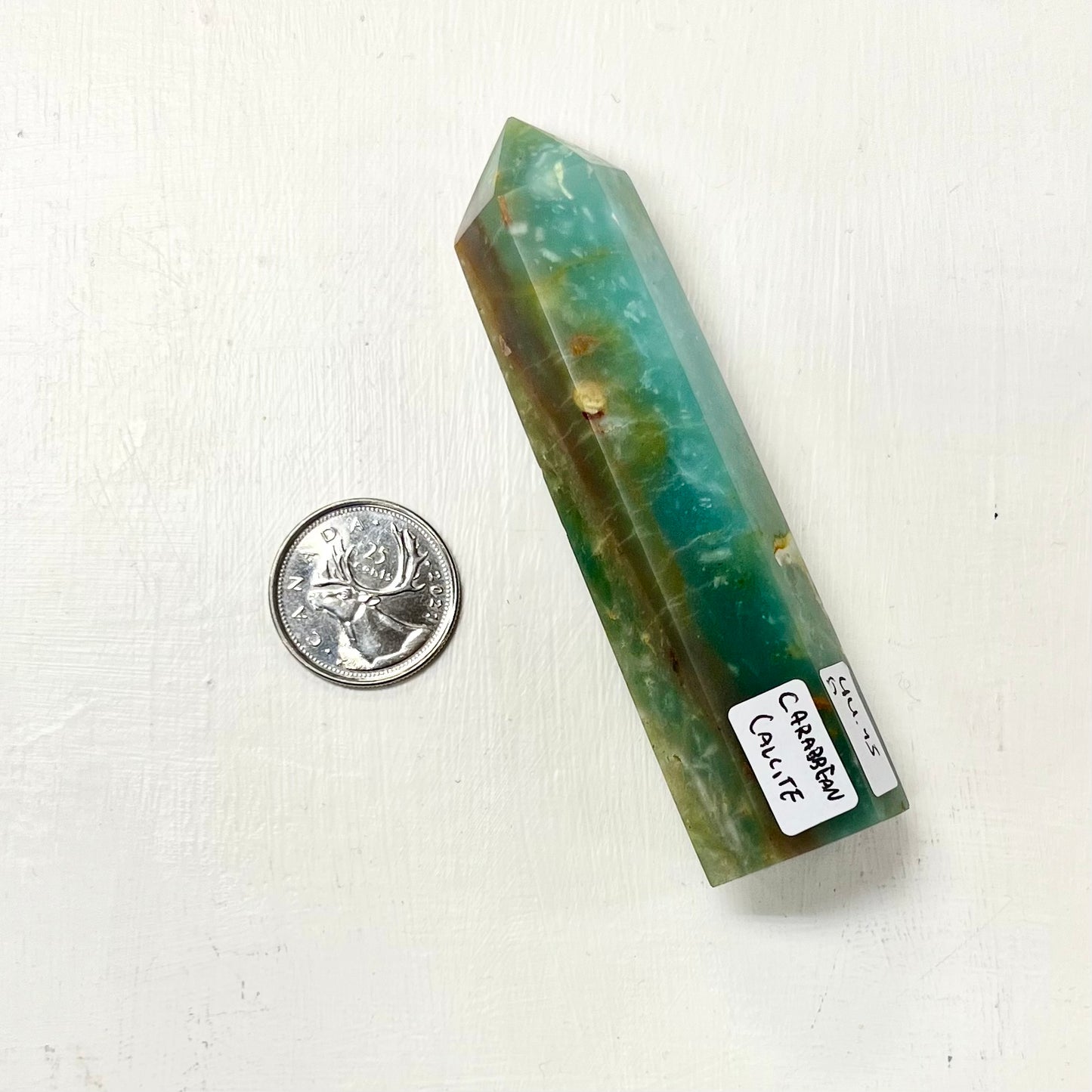 Caribbean Calcite Point 4"