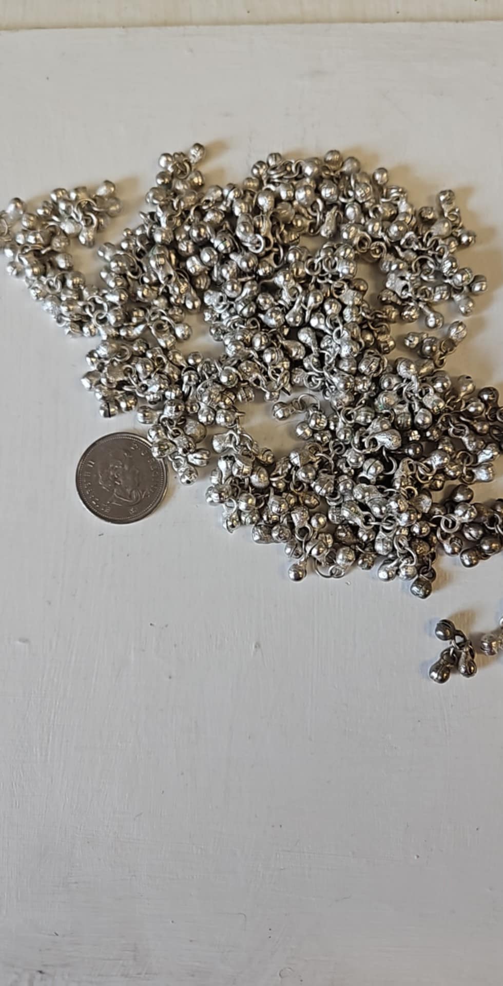 SIlver-Coloured Bell Cluster Bead