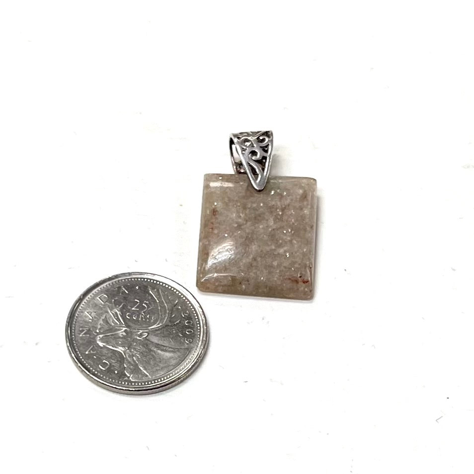 Red Aventurine Rectangular Pendant North Bay, ON
