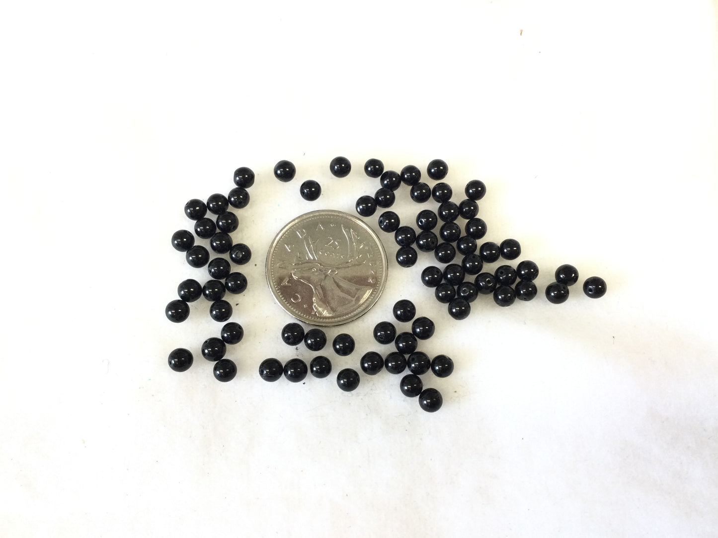 4mm Black Jasper Bead