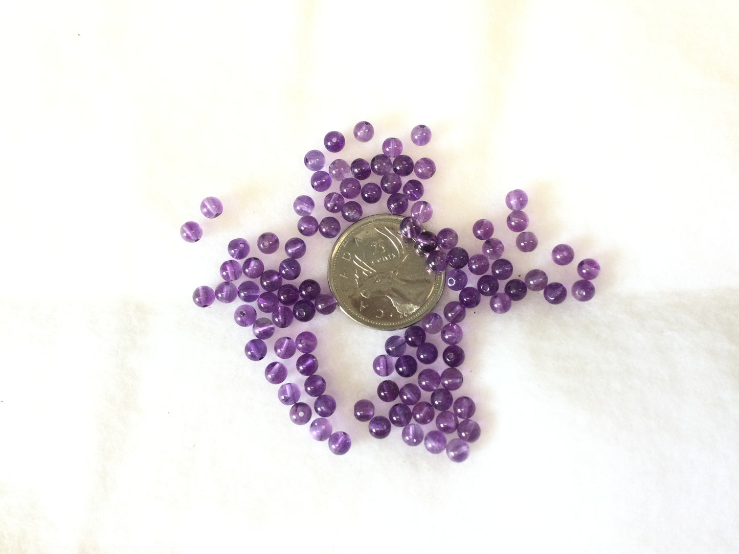 4mm Amethyst beads