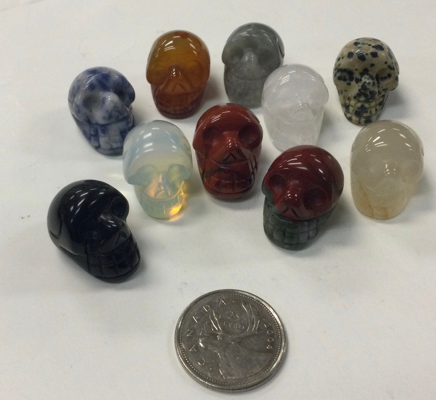 Assorted 1” Crystal Skulls