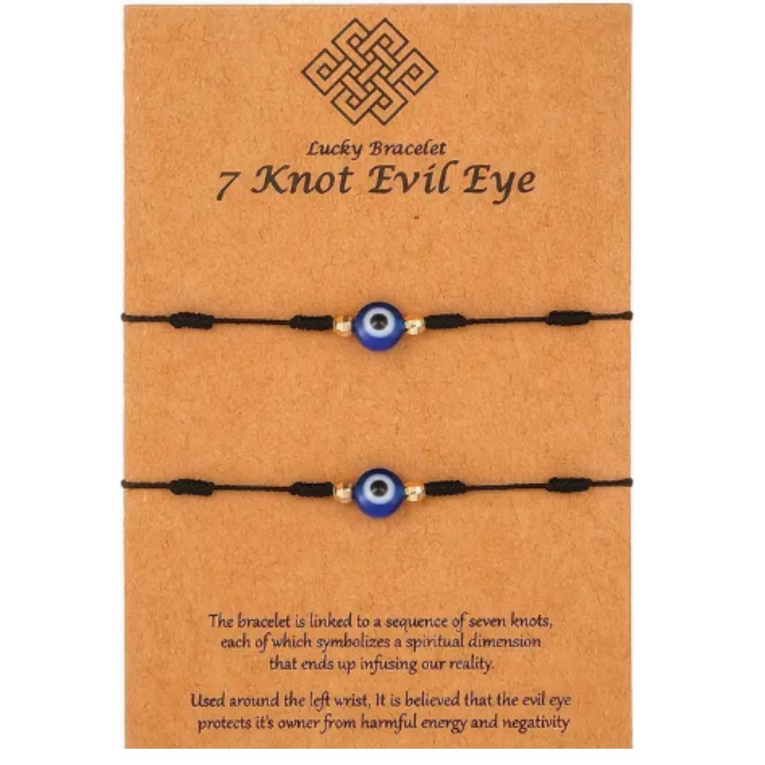 7 Knot Evil Eye Bracelet