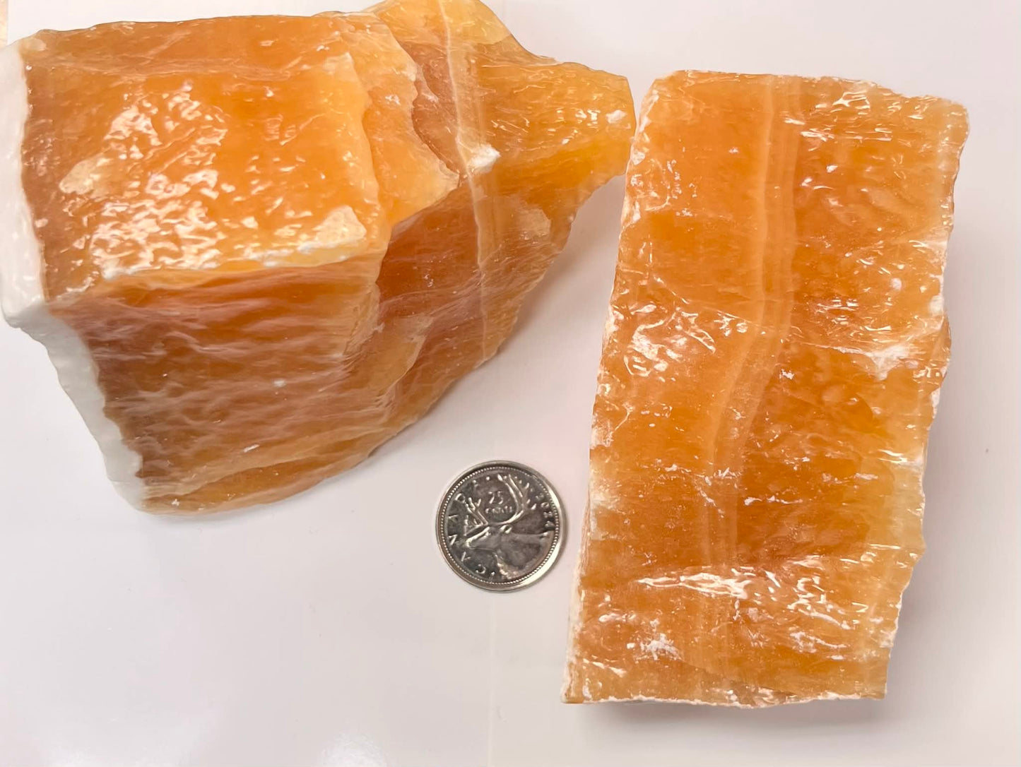 Large Orange Calcite Chunks (Mexico)