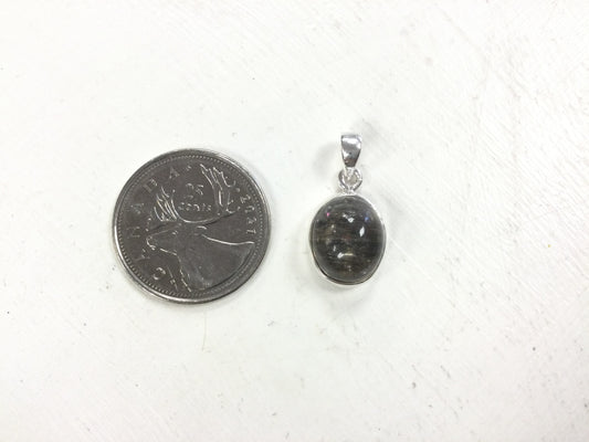 Half Sphere, Oval Spectrolite Pendant
