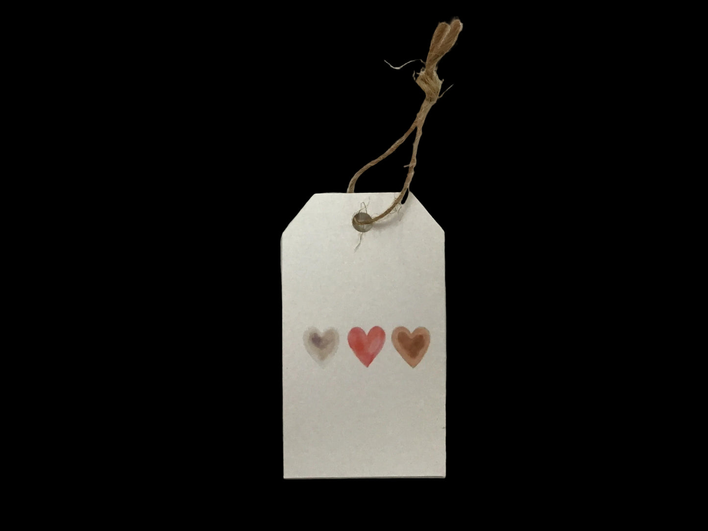 Three Hearts Gift Tag
