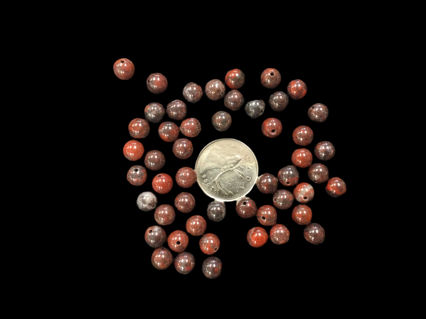 8mm Poppy Jasper,m