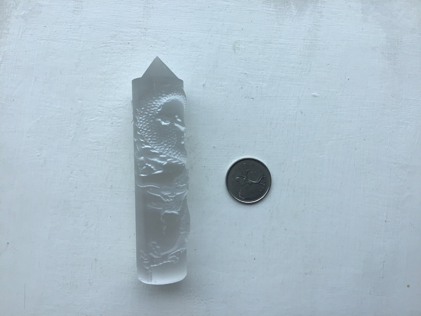 Dragon Carving Selenite Point