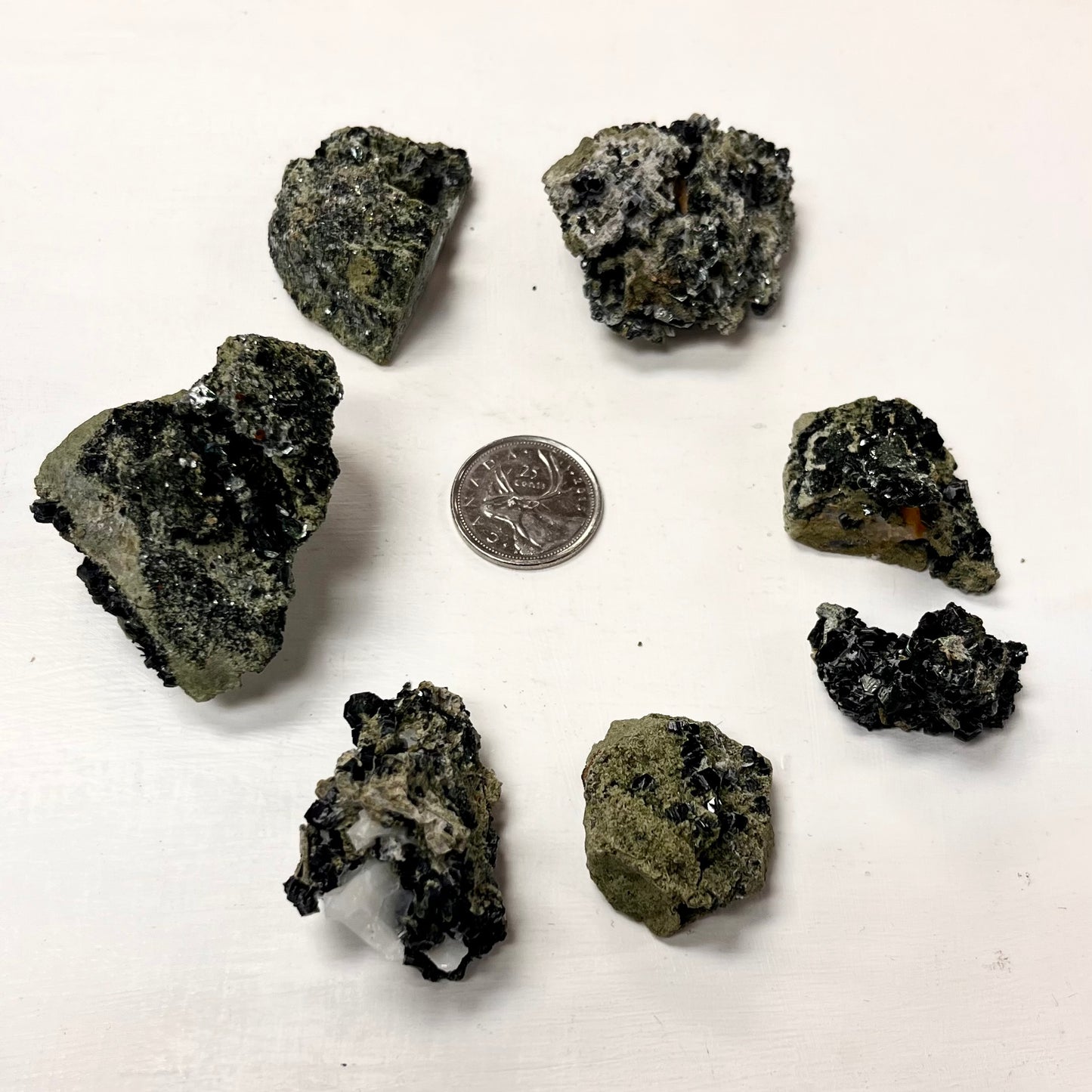 Rough Epidote Specimens