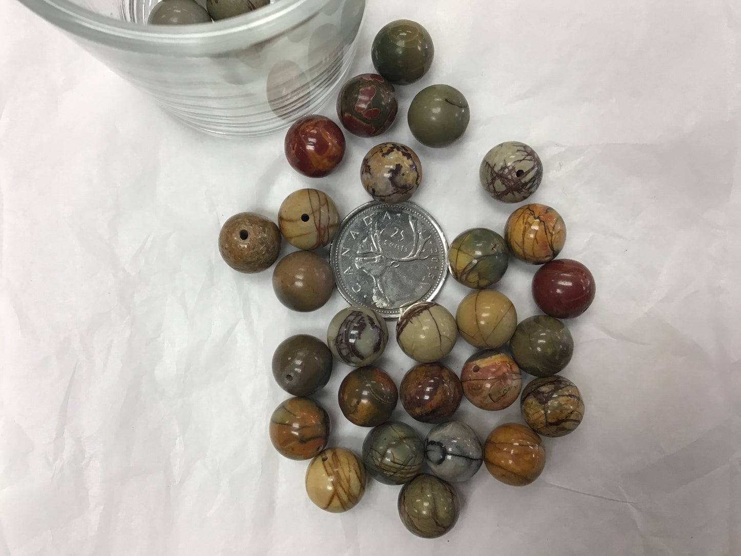 Sunset Jasper 12mm bead