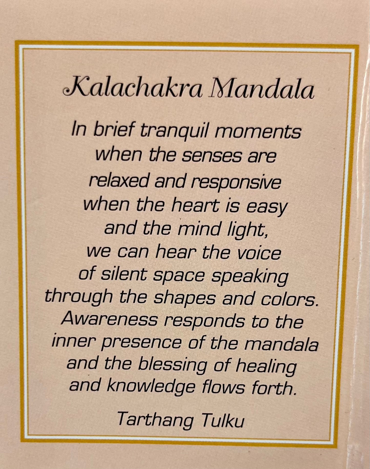Kalachakra Mandala Folding Thangka