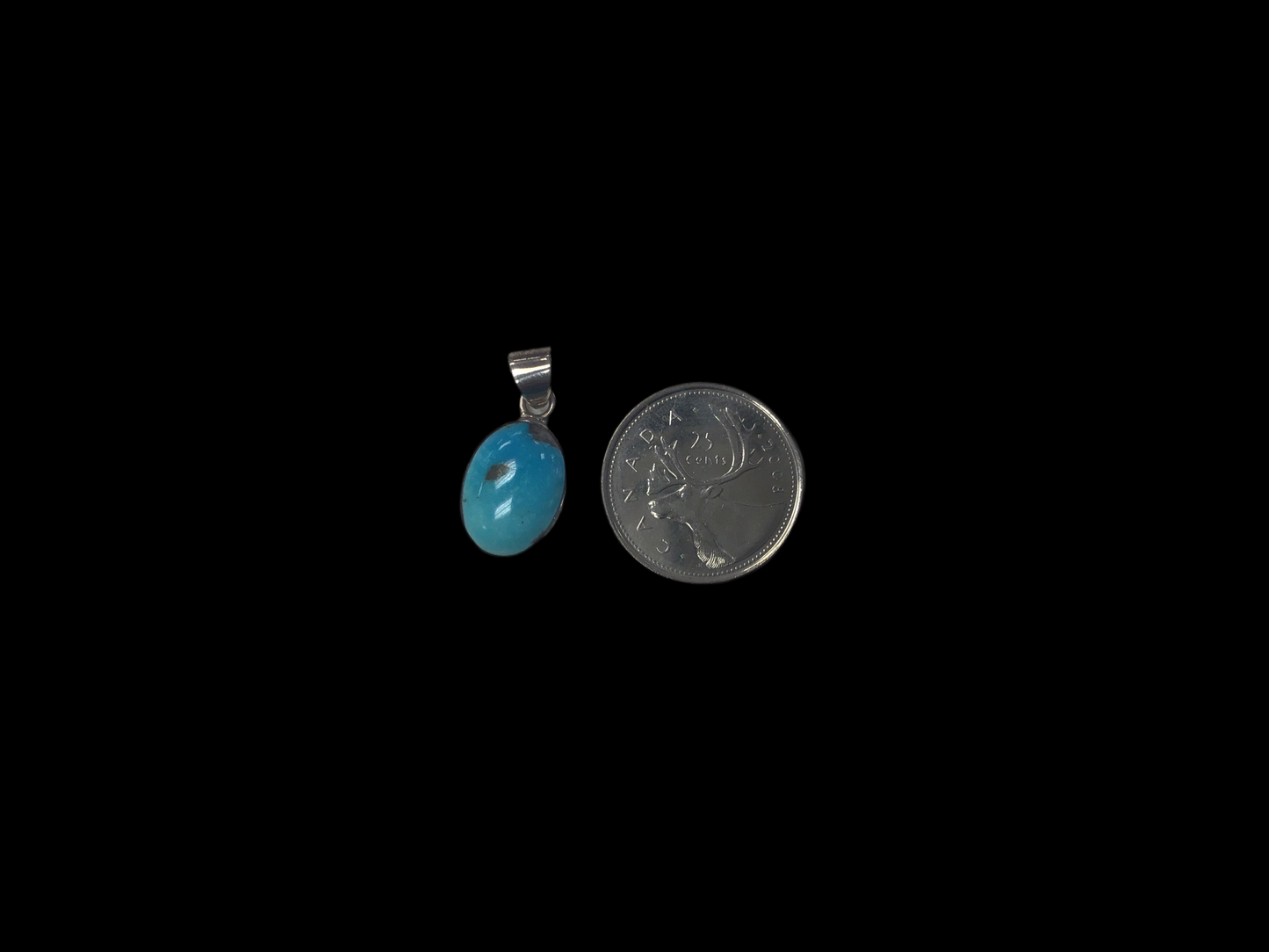 Turquoise Pendant, oval