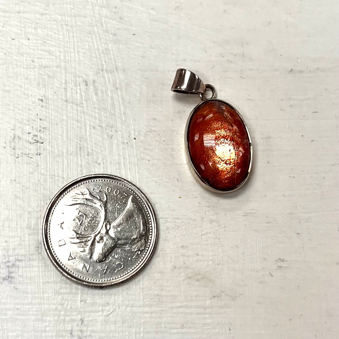 Sunstone Pendant (Medium Oval)