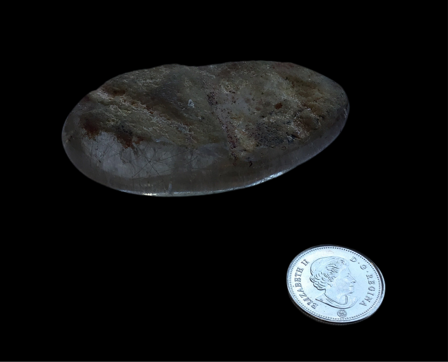 Semi-Polished Shaman Stone with Rutile