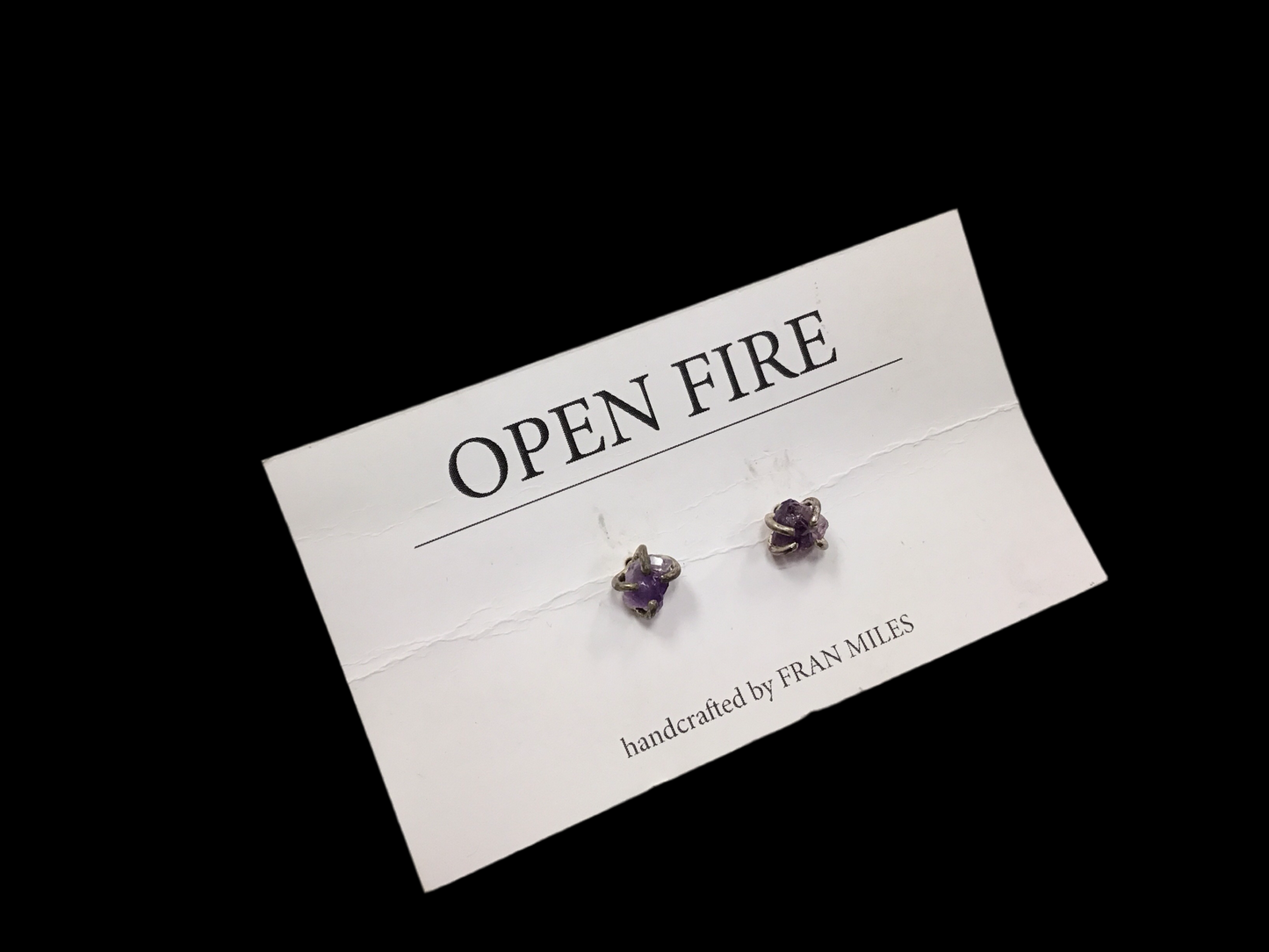 Ammonite handcrafted rough studs