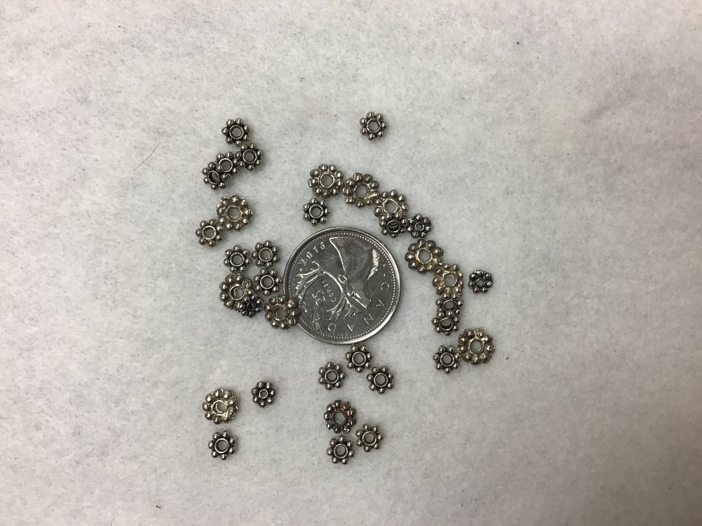 Silver Plated Star Heishi Spacer