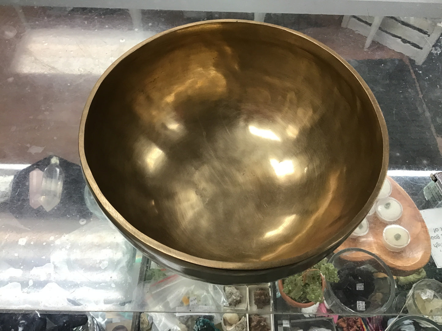 Brass singing bowl ~7”