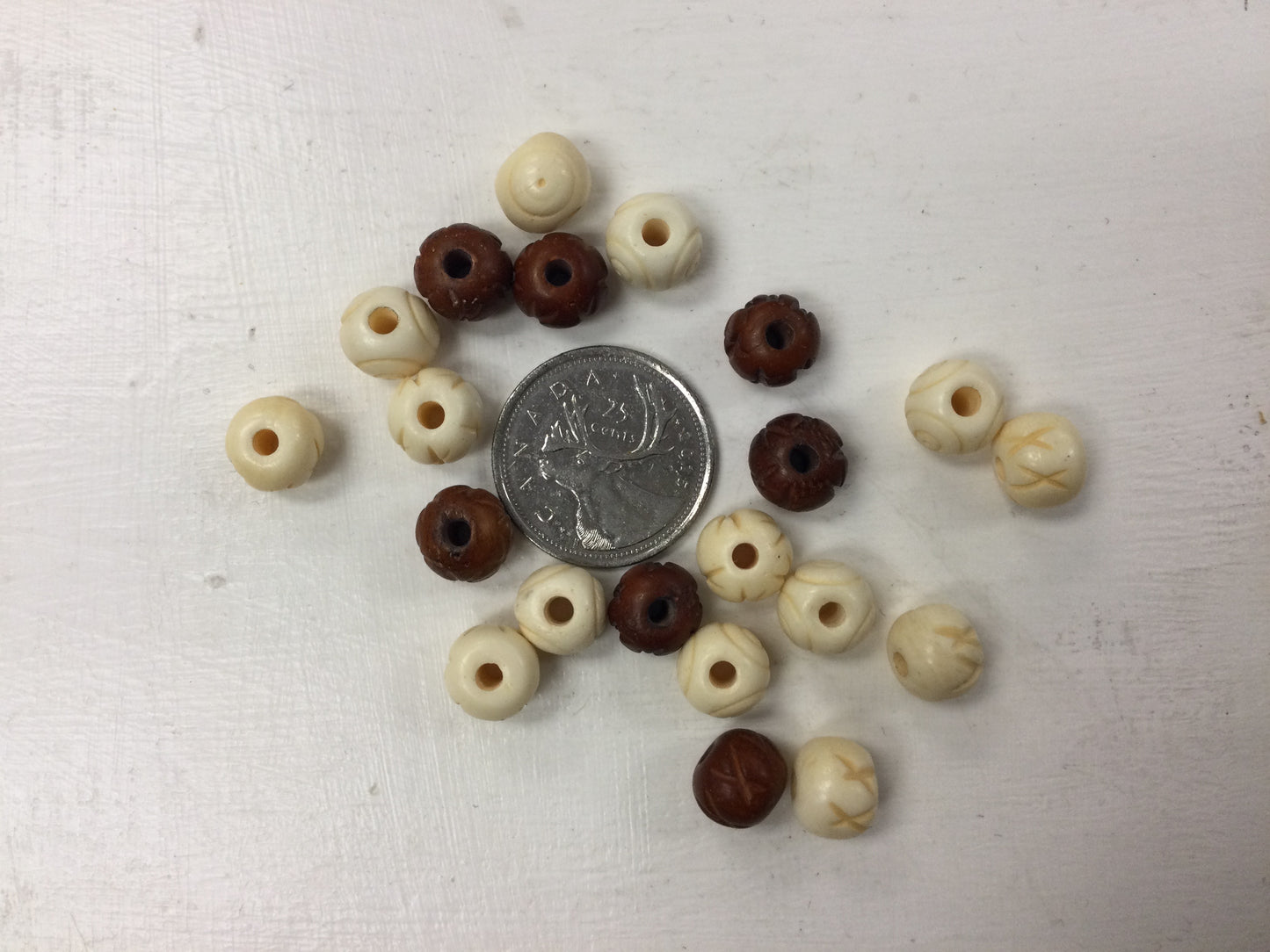 10mm Mix Bone Beads