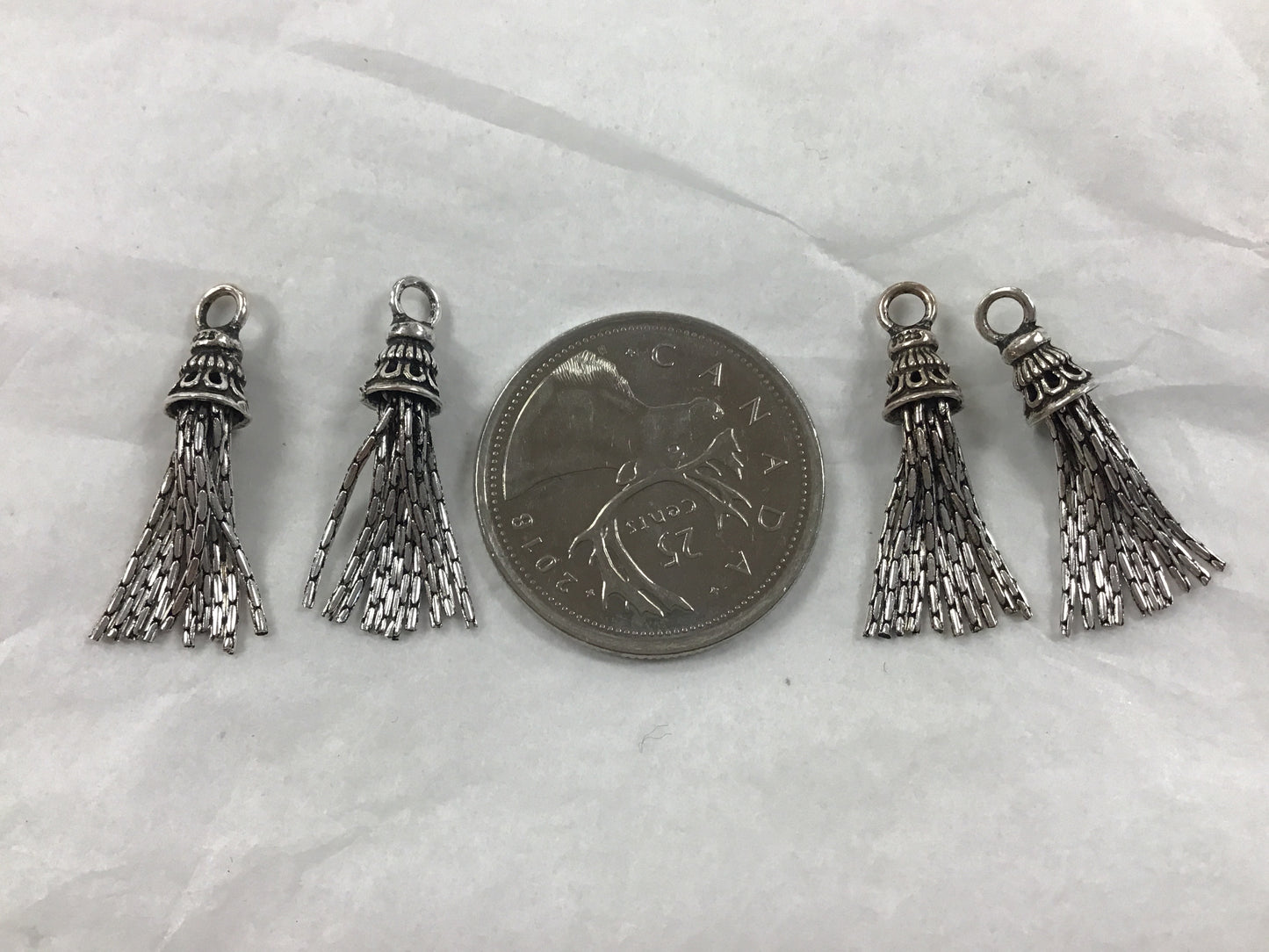 Silver Tassel Charm