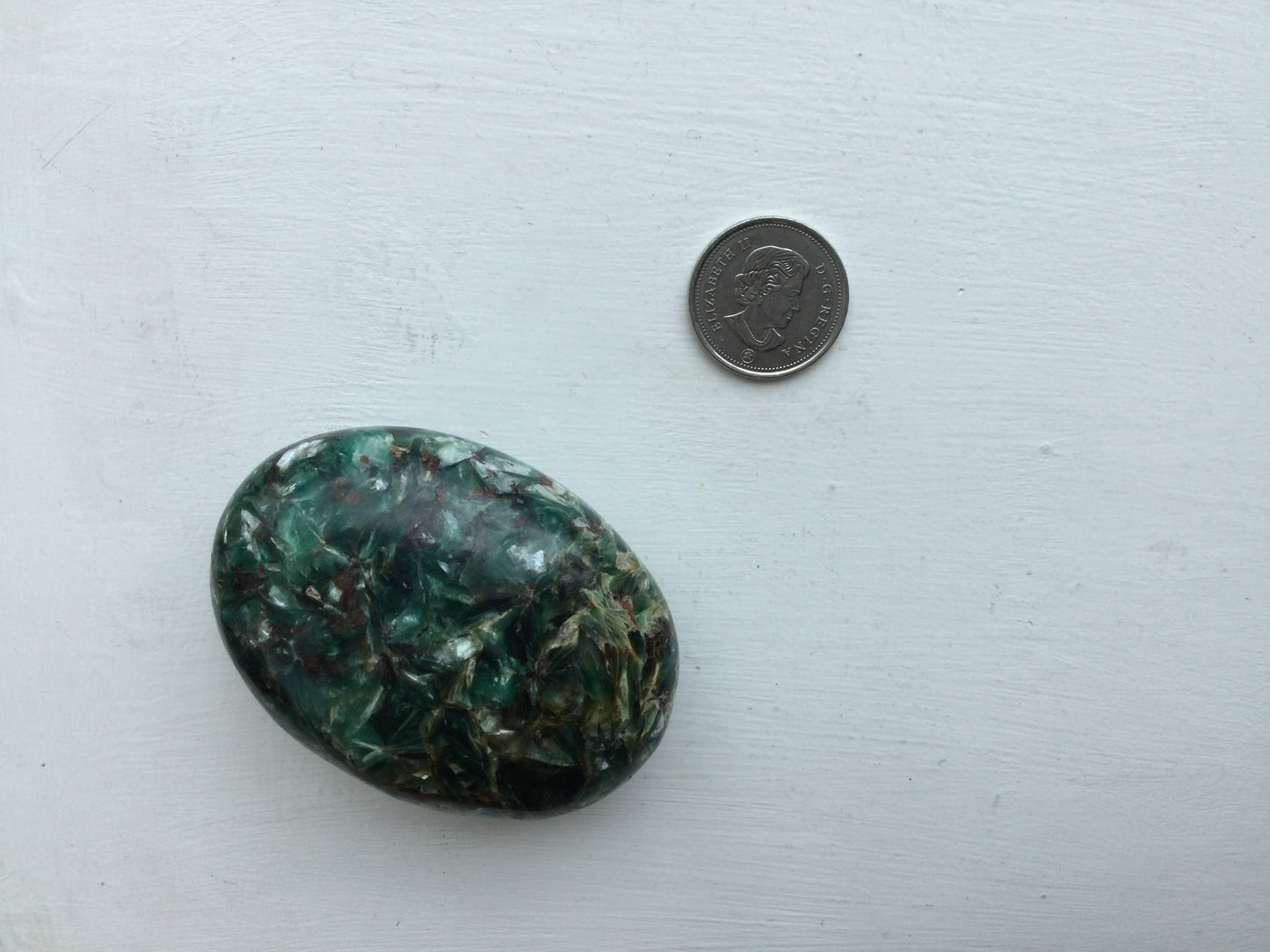 Blue & Green Kyanite Palm Stone - 173g