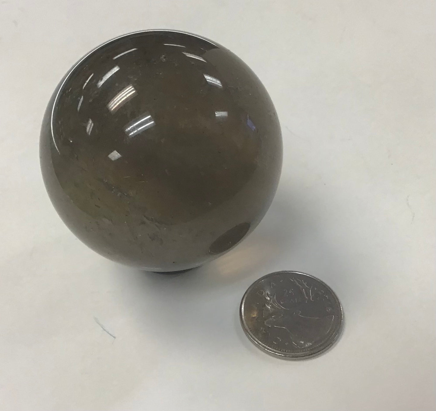 Dark Smoky Quartz Sphere, 2”
