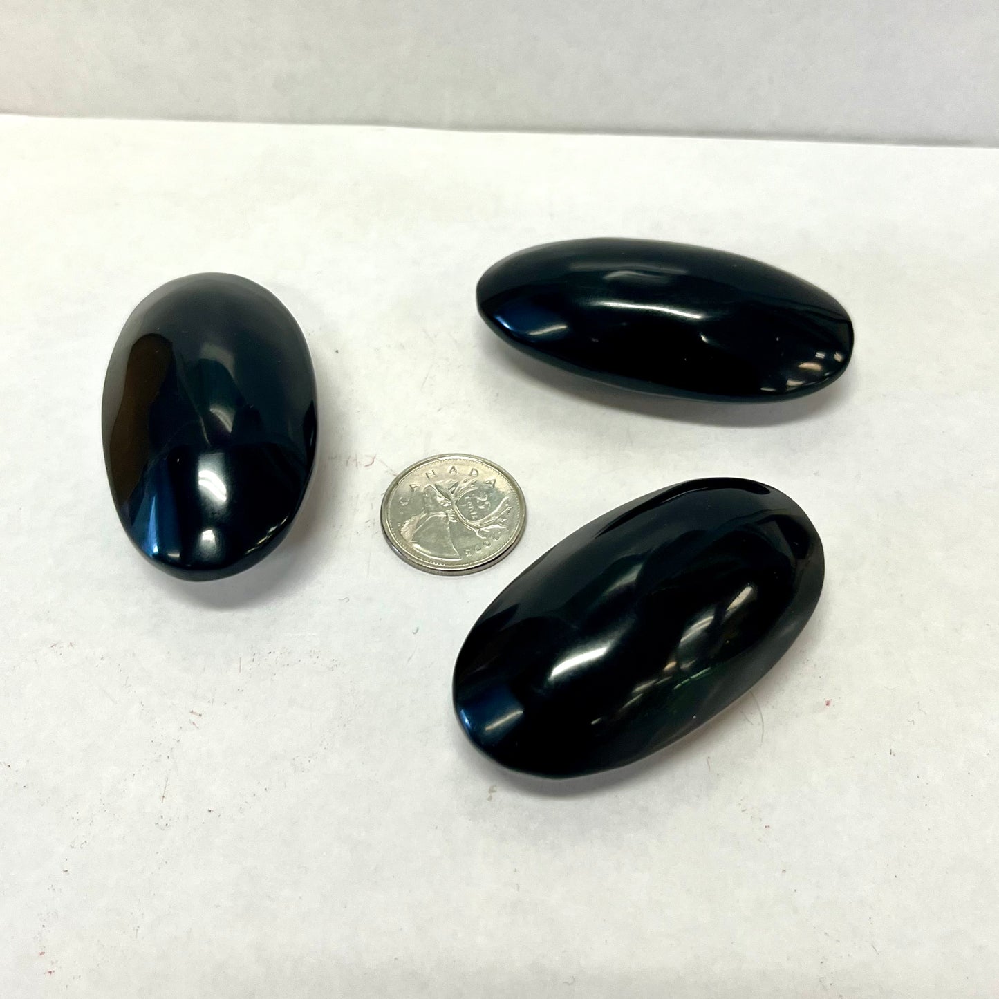Black Obsidian Palm Stone