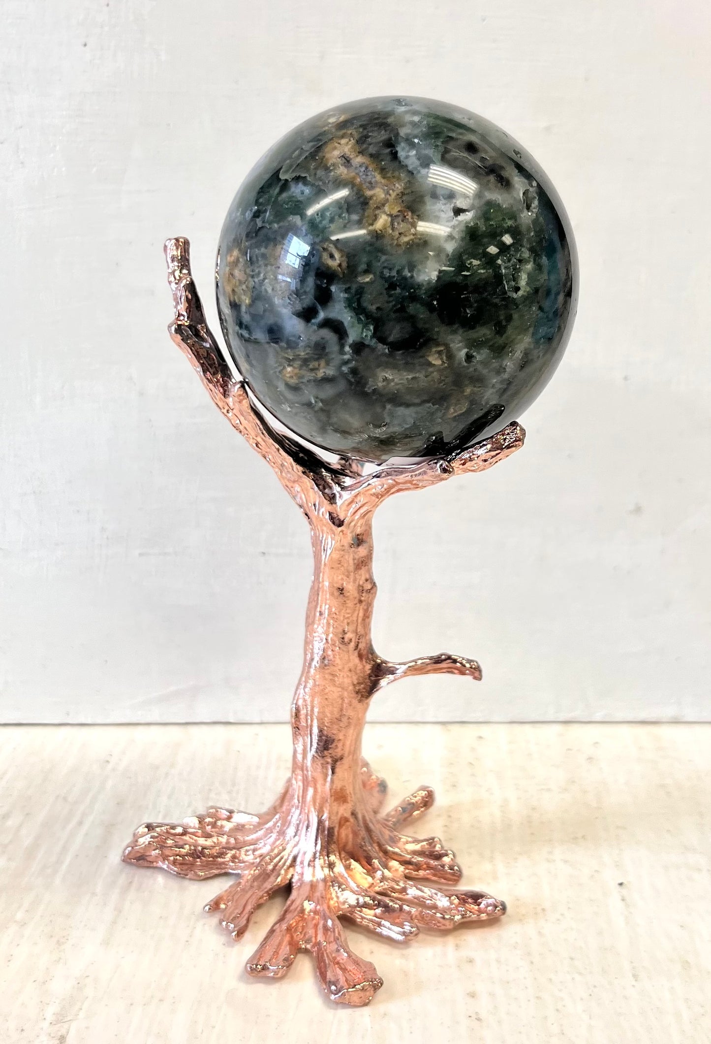 Copper Tree Sphere Stand