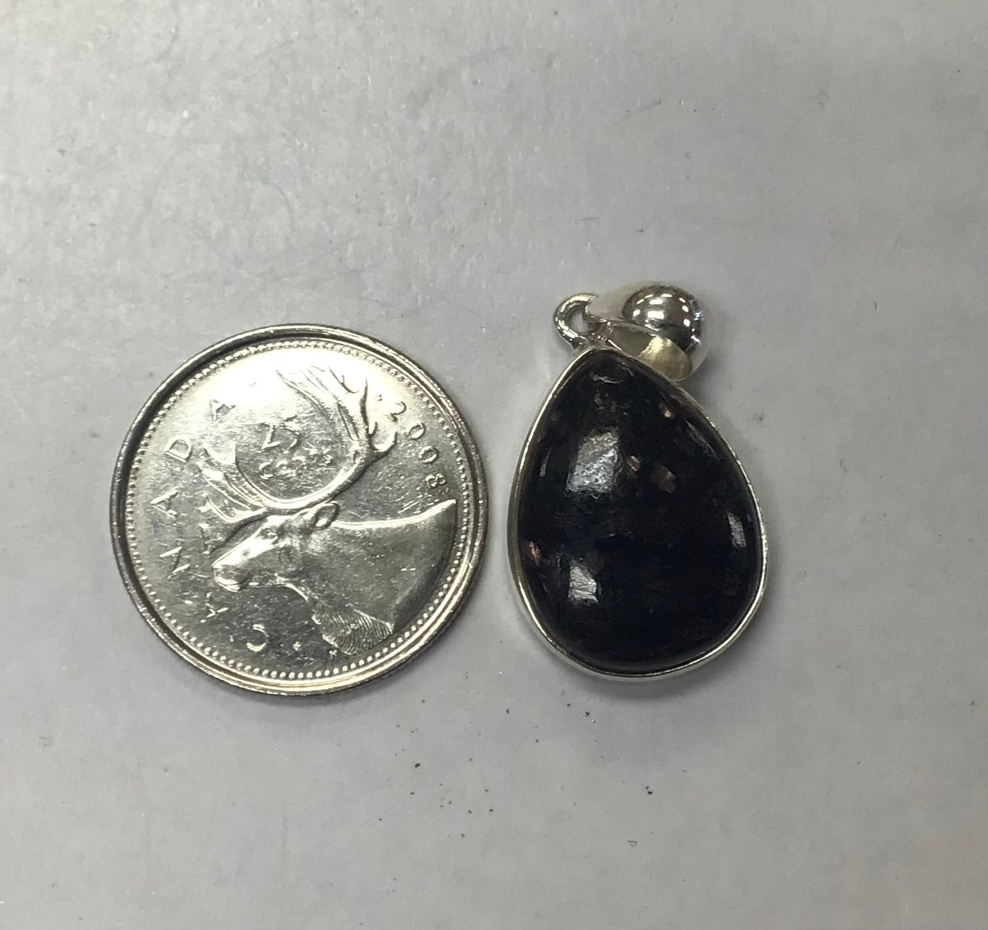 Large Teardrop Nuumite Pendant