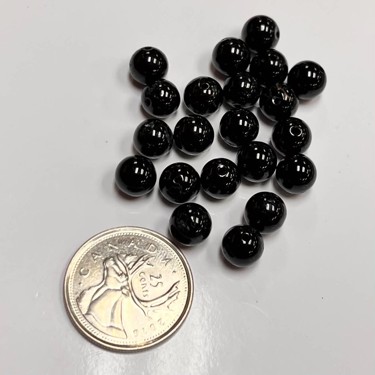Black Tourmaline 8mm Beads