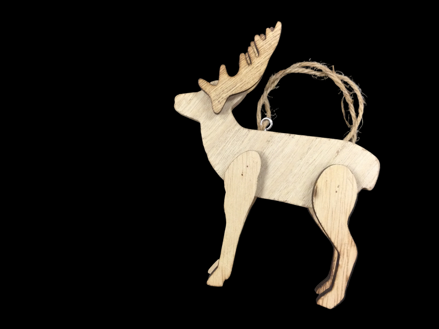 Wooden Moose Ornament