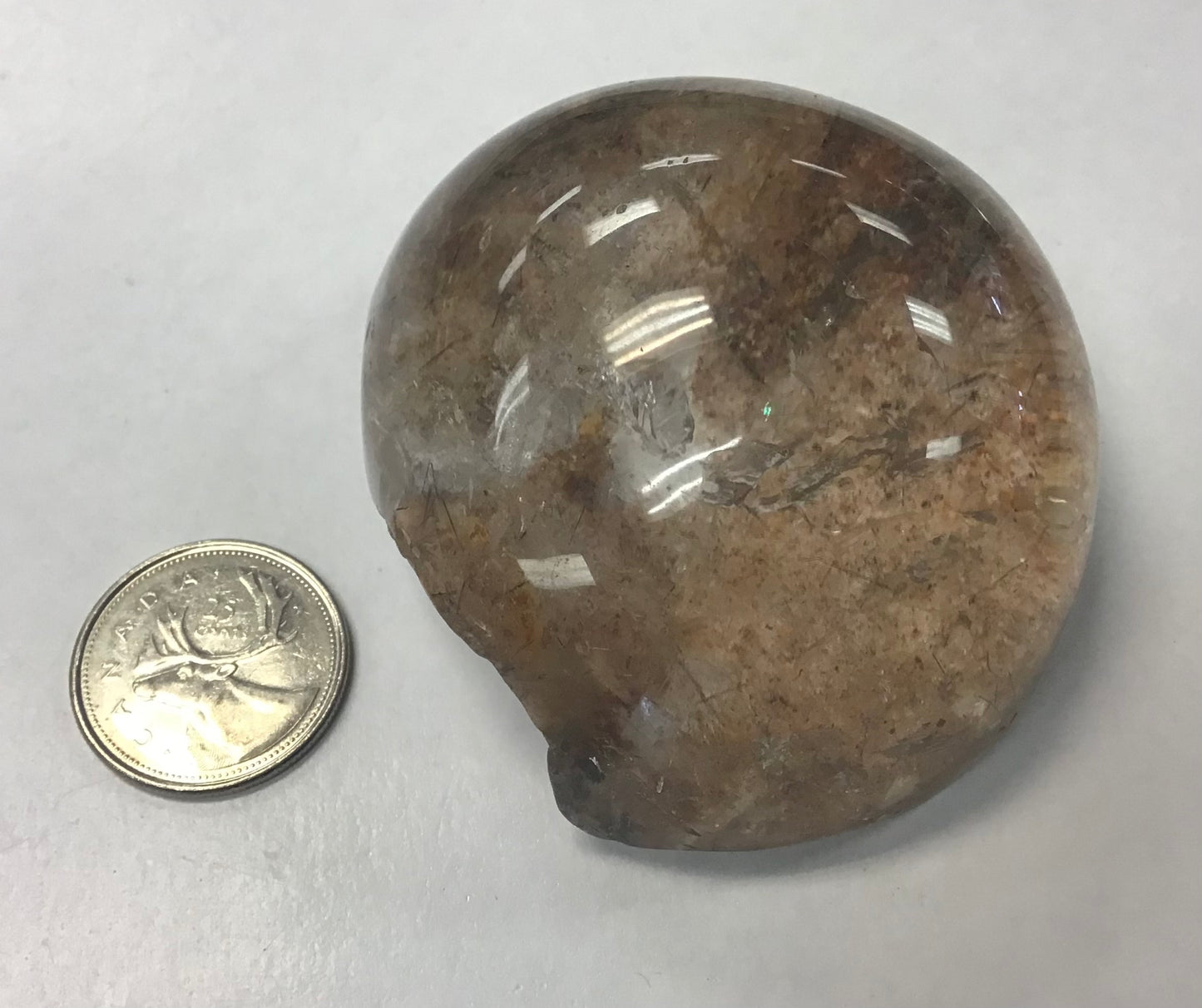 Semi-Polished Clear Rutilated Shaman Quartz, 3”